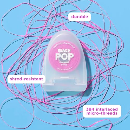 POP Dental Floss Cinnamon 5|6 yd for Adults & Kids Cruelty Free Oral Care
