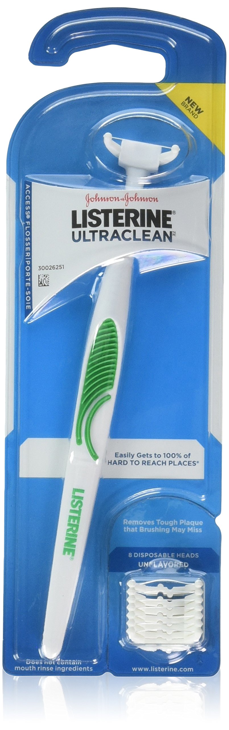 Listerine Ultra Clean Access Flosser - Oral Hygiene Tool for Plaque Removal, Dentists Recommended, Perfect for Busy Pro